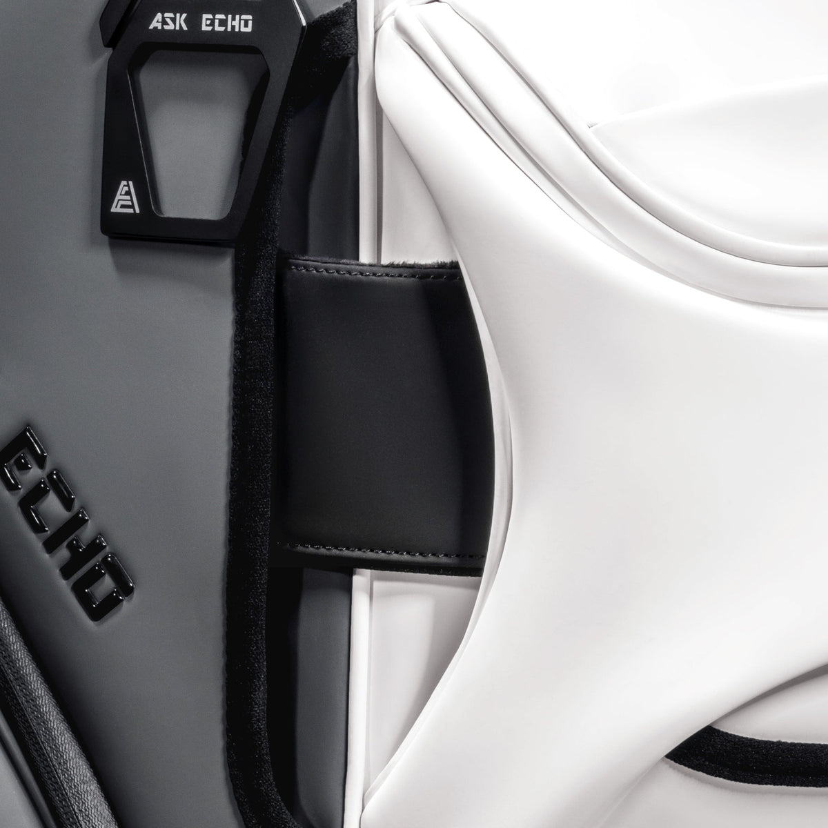 ASK ECHO Cart Strap Sleeve – Premium Cart Bag Protection Cover for High-End Leather Golf Bags / Black