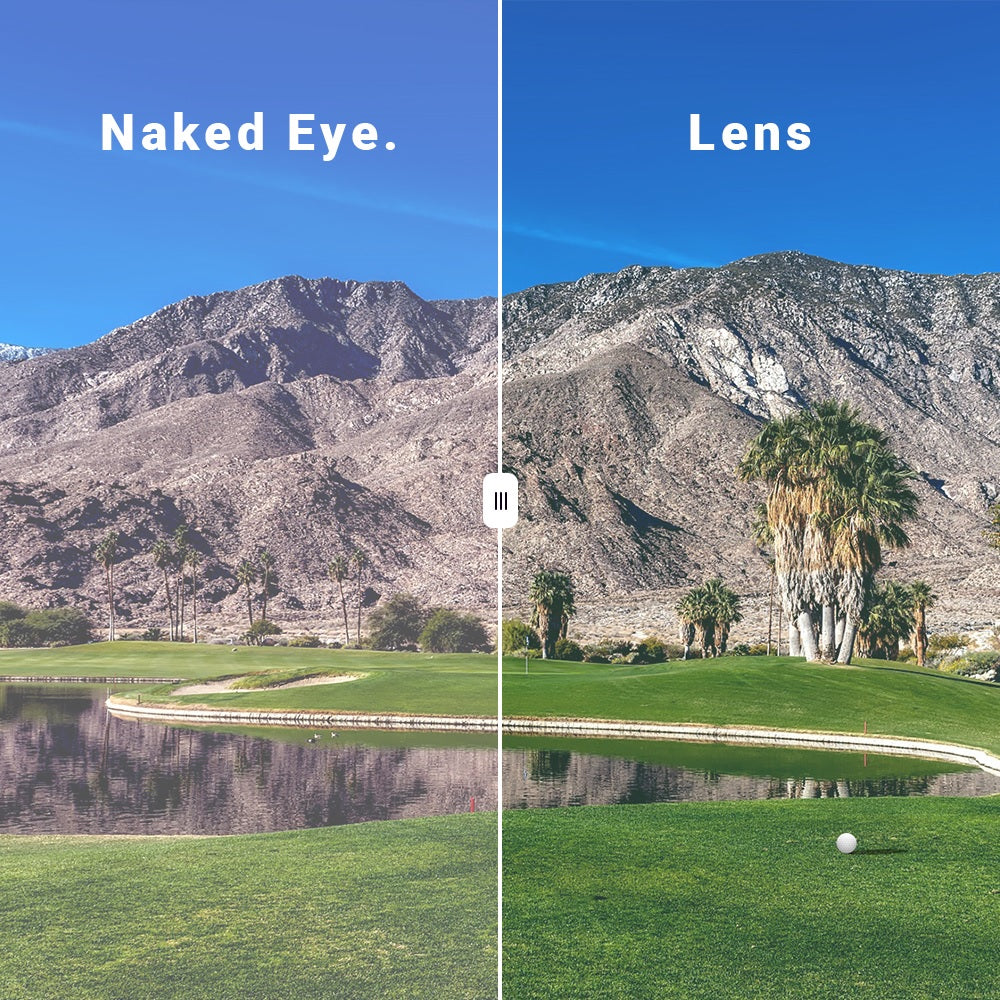 Ask Echo Golf White Half Frame Sunglasses / Revo Blue